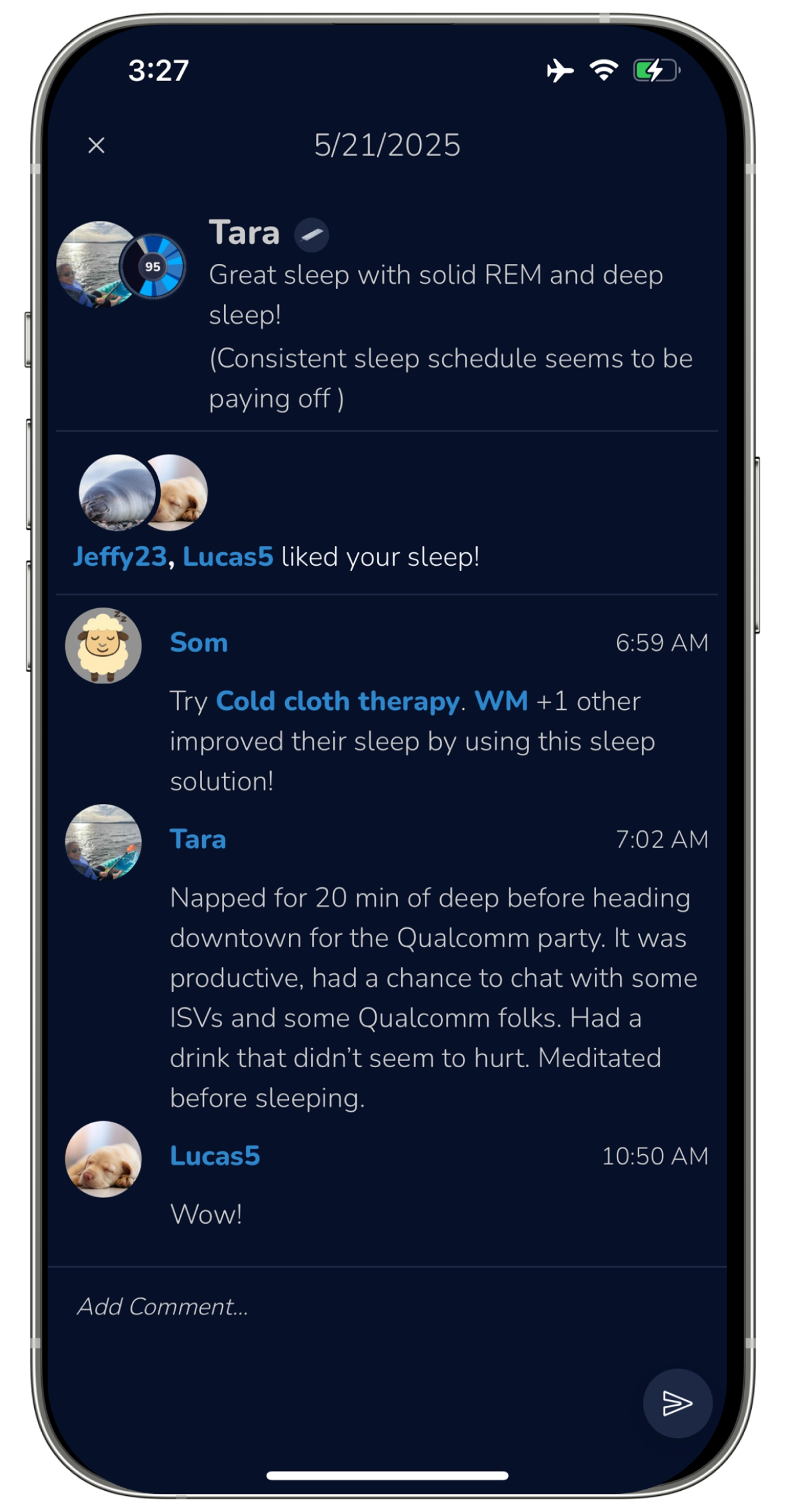 Support and even compete with friends and family